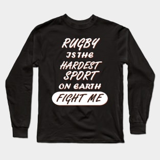 Rugby Sport Hookler Striker Players Women Line Out Long Sleeve T-Shirt